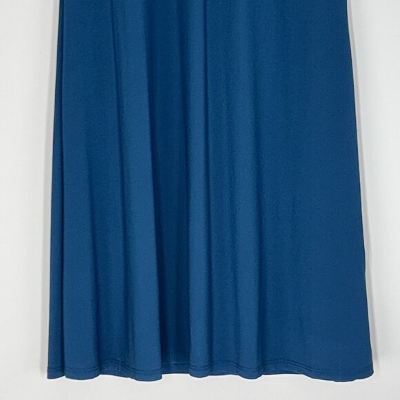 Tiana B. NWT Dress Sleeveless‎ Womens Medium Teal Lace Trim Knee Length - Picture 3 of 12